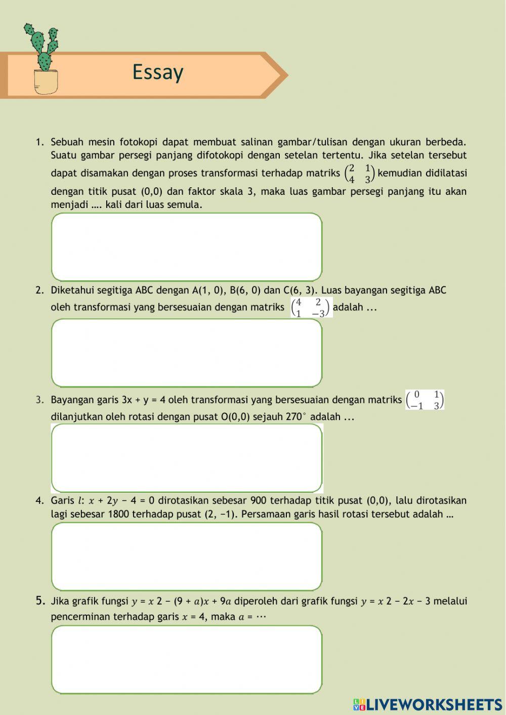 Transformasi geometri