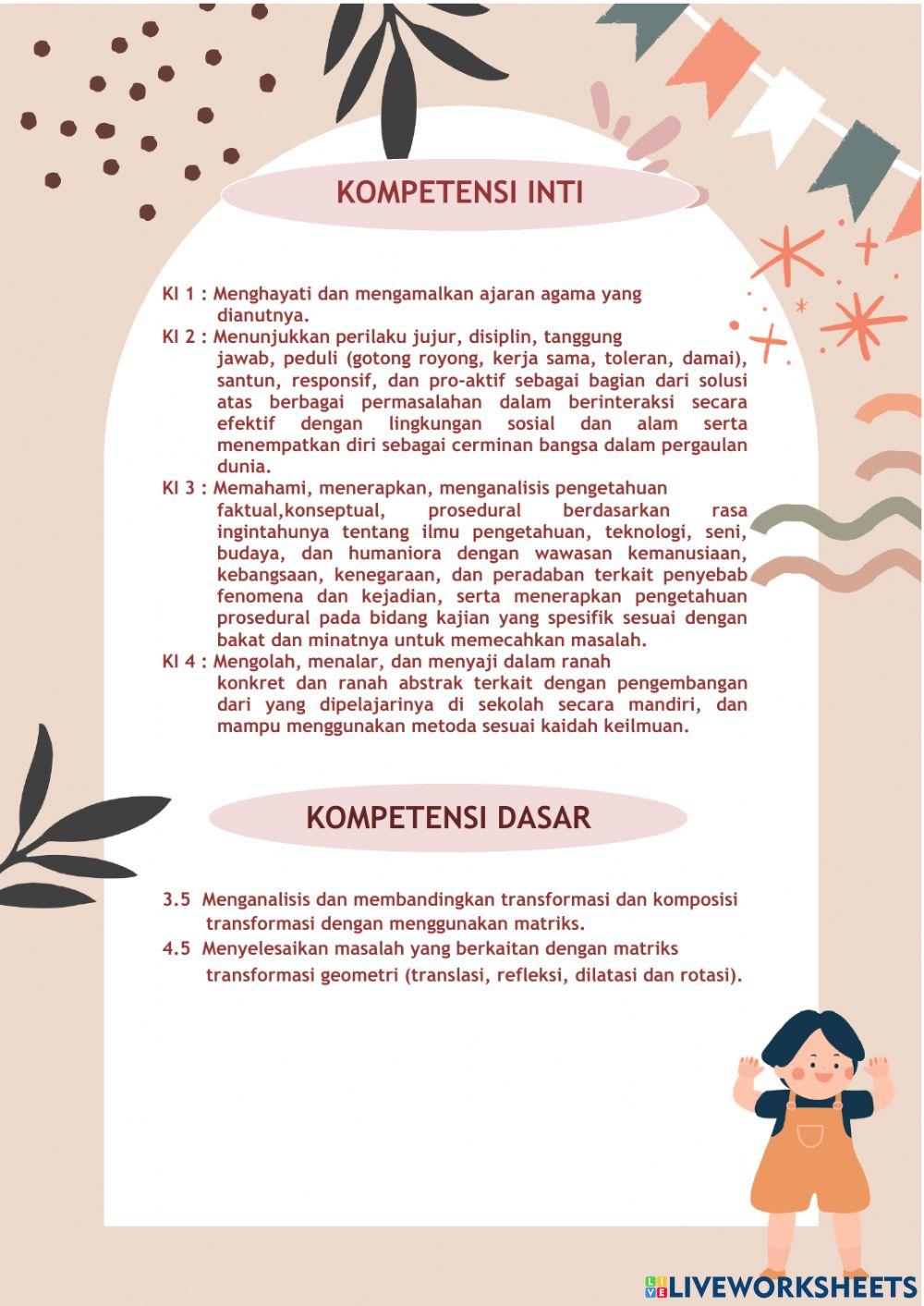 Lembar kerja peserta didik 2 transformasi geometri