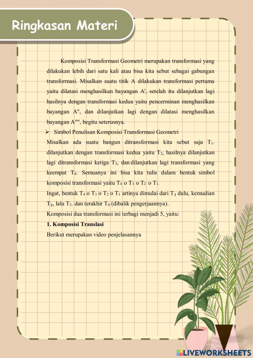 Lkpd Komposisi dua transormasi