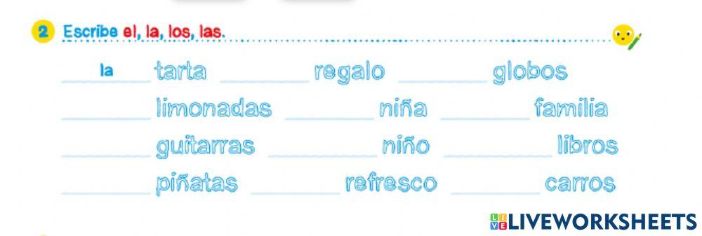 Artículos determinados