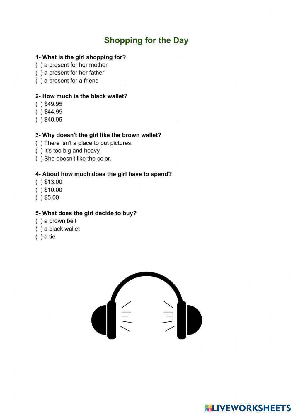 Shopping for the Day