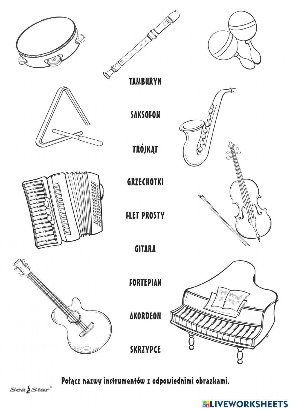 Połącz instrument z nazwą
