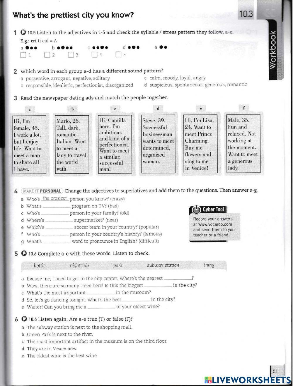 Unit 10 workbook  english id