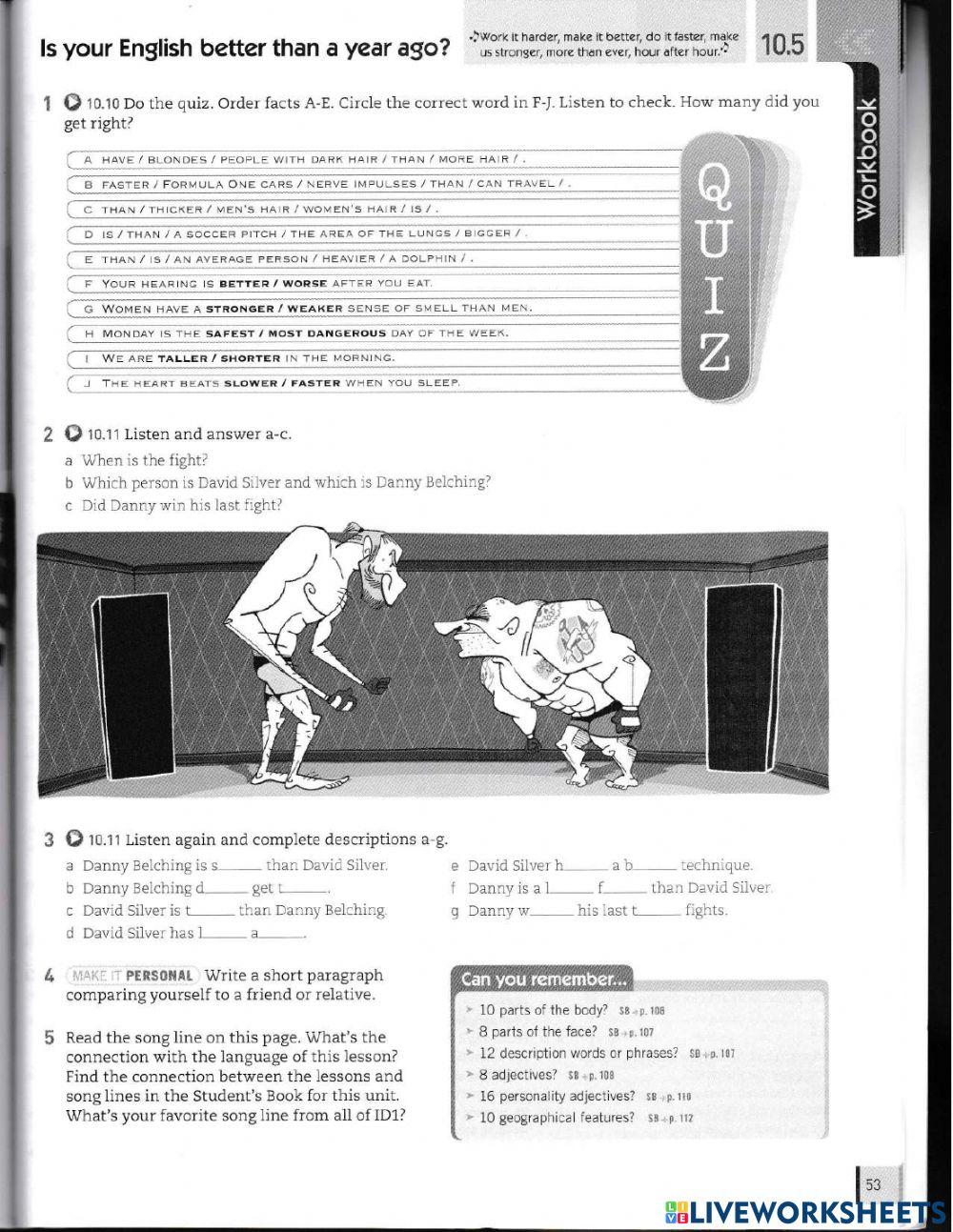 Unit 10 workbook  english id