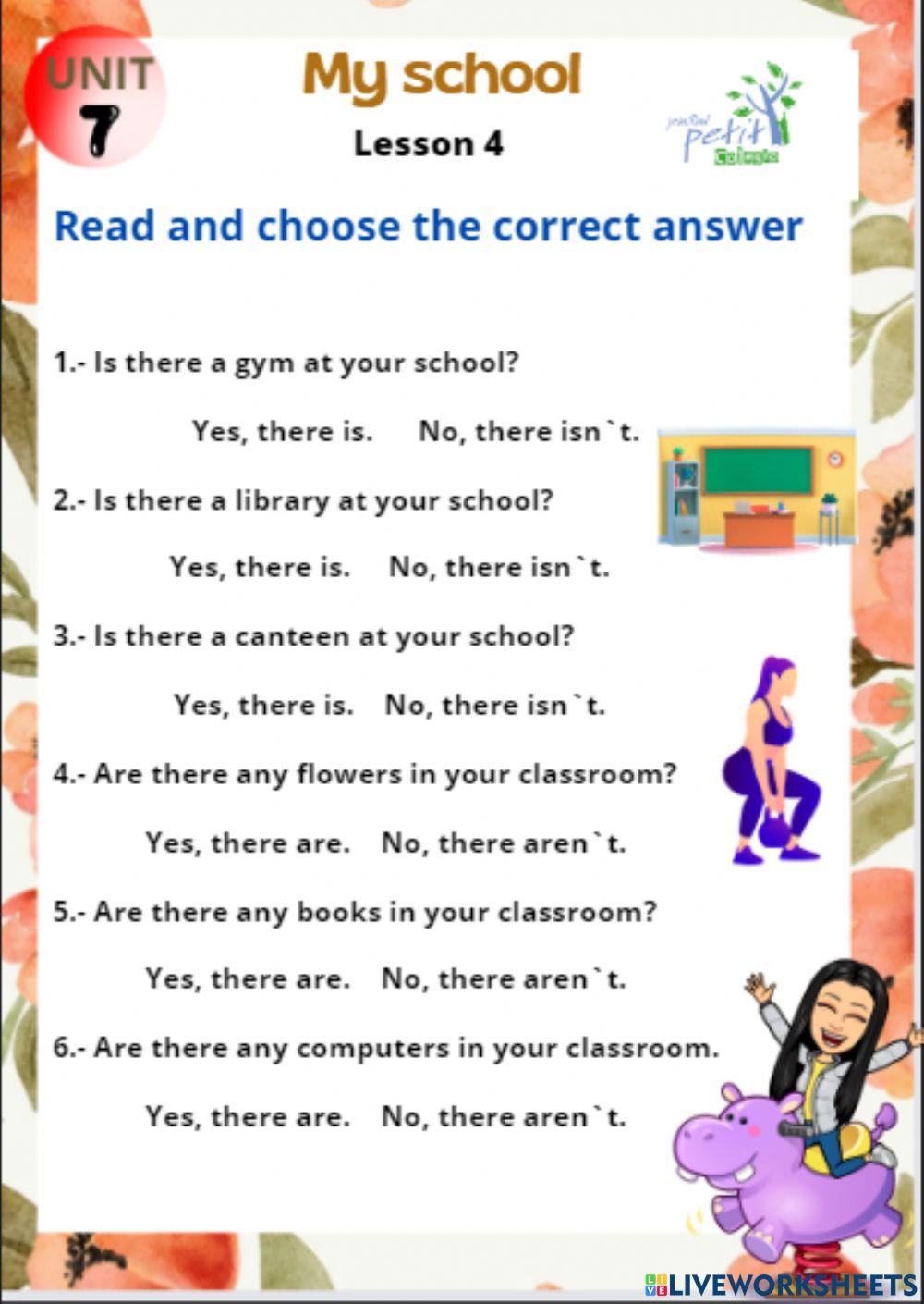 There is and there are