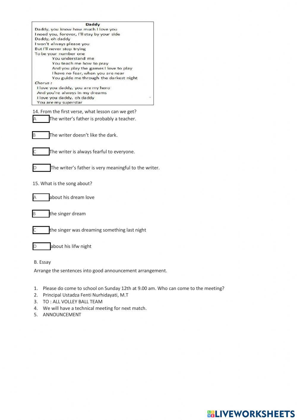Penilian Harian 3.12-13 &4.12-14