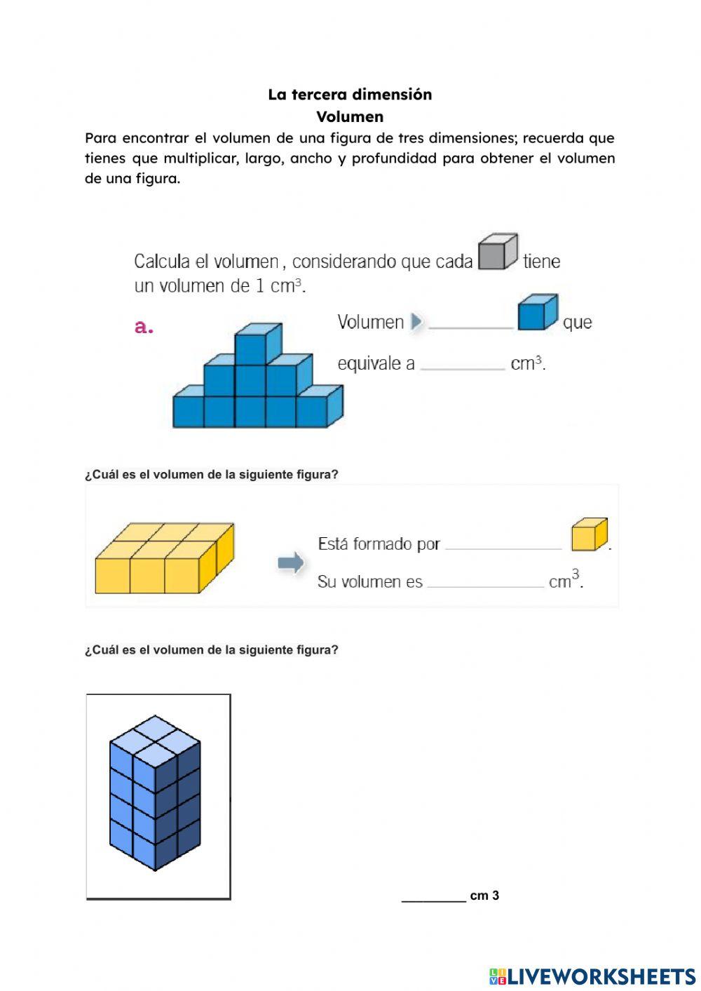 Volumen. Latercera dimensión