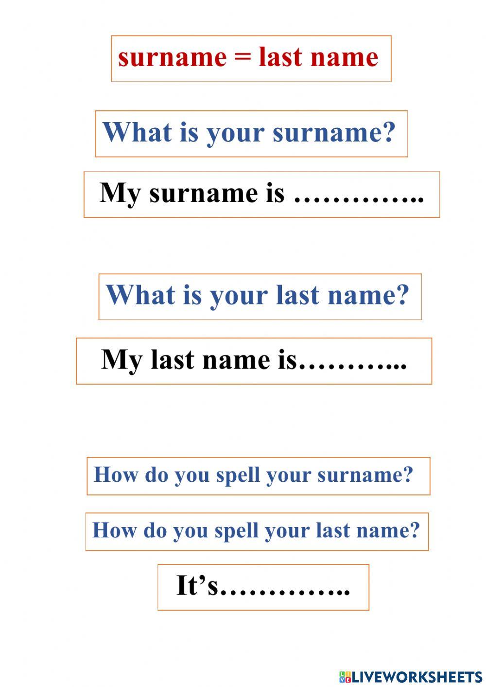 Introduce yourself 2 - speaking