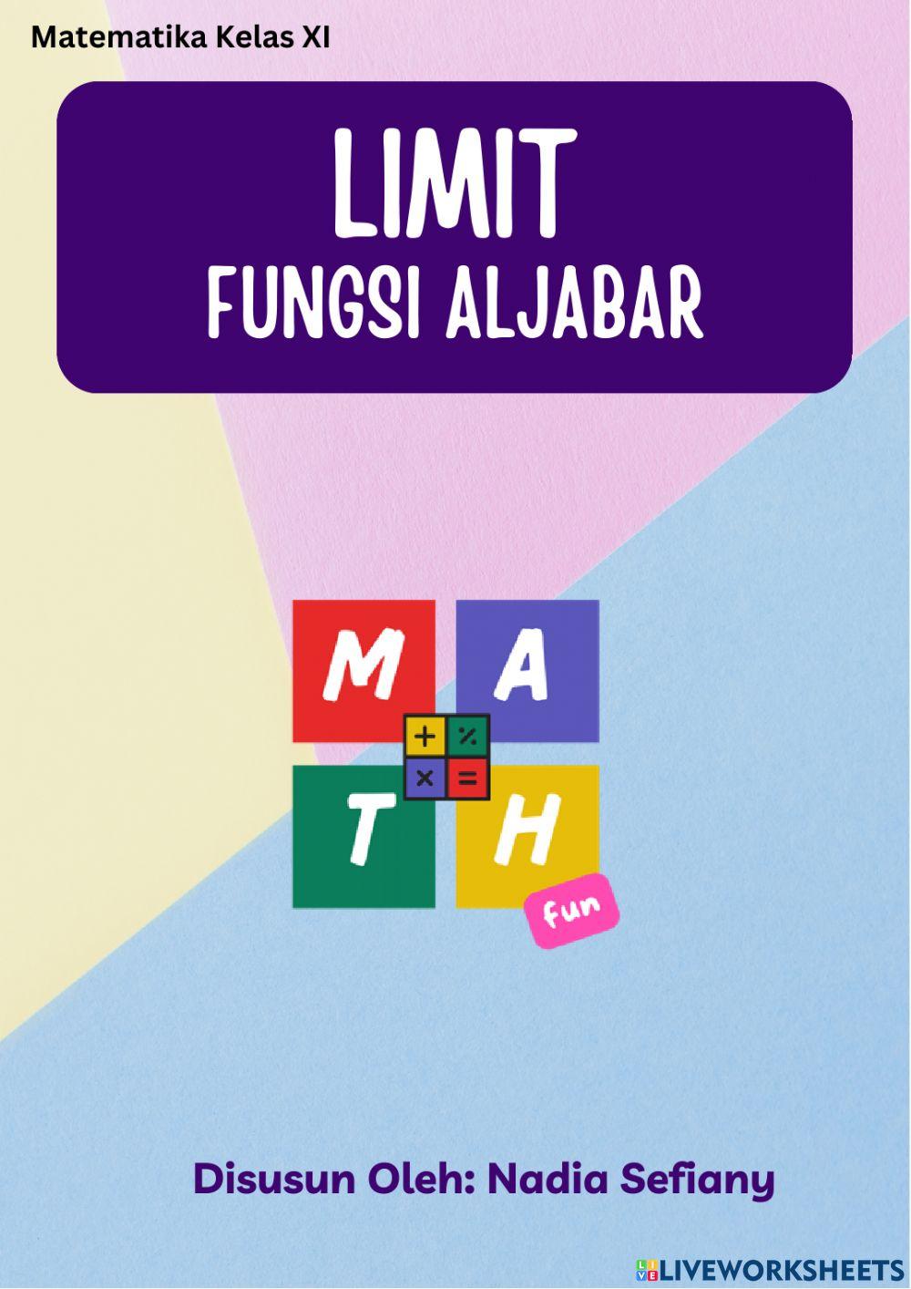 Limit Fungsi Aljabar
