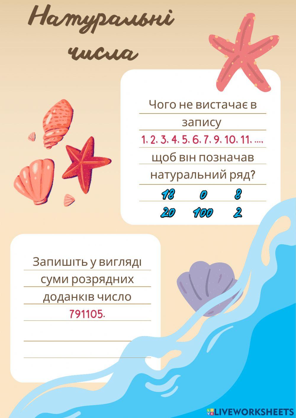 Натуральні числа