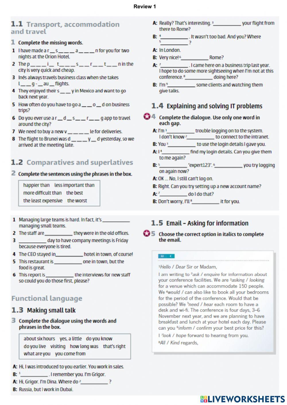 Review 1 (Bus.Par.A2+)