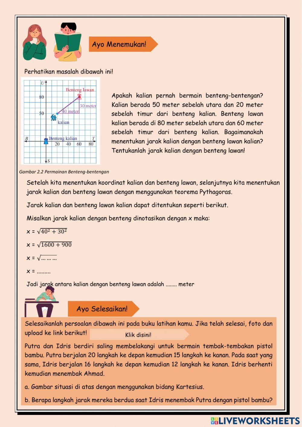E-LKPD 2 Penerapan Teorema Pythagoras