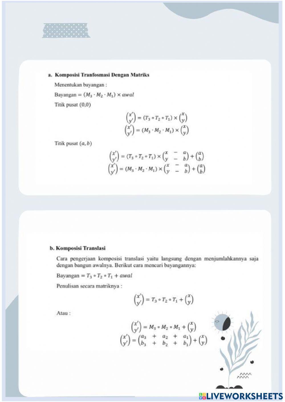 LKPD Interaktif Transformasi geometri