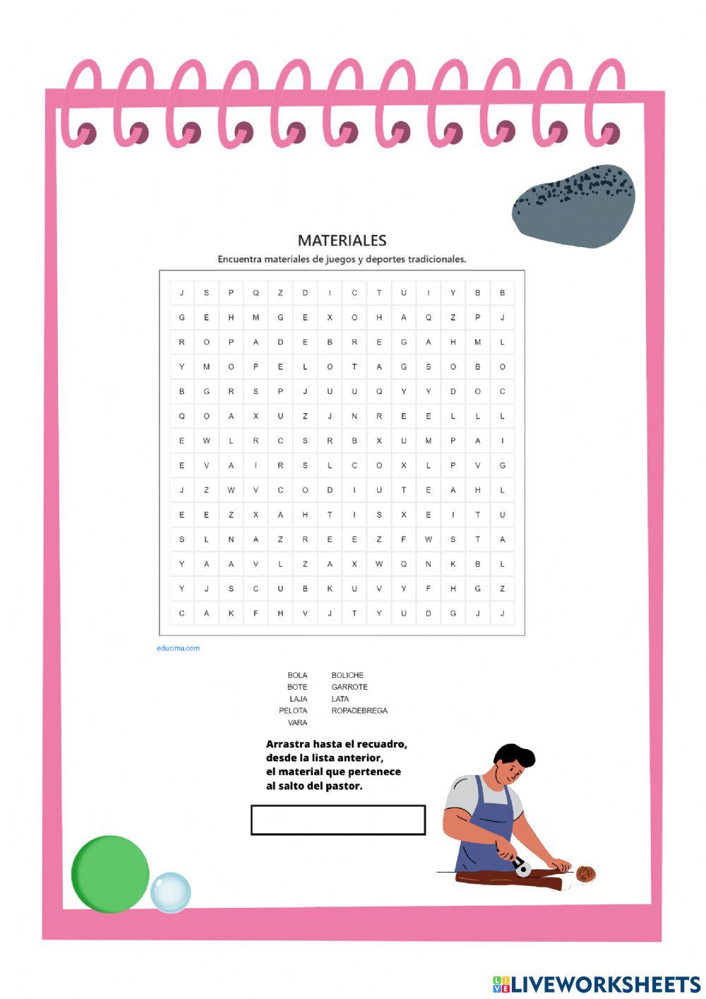 Materiales de juegos y deportes tradicionales canarios