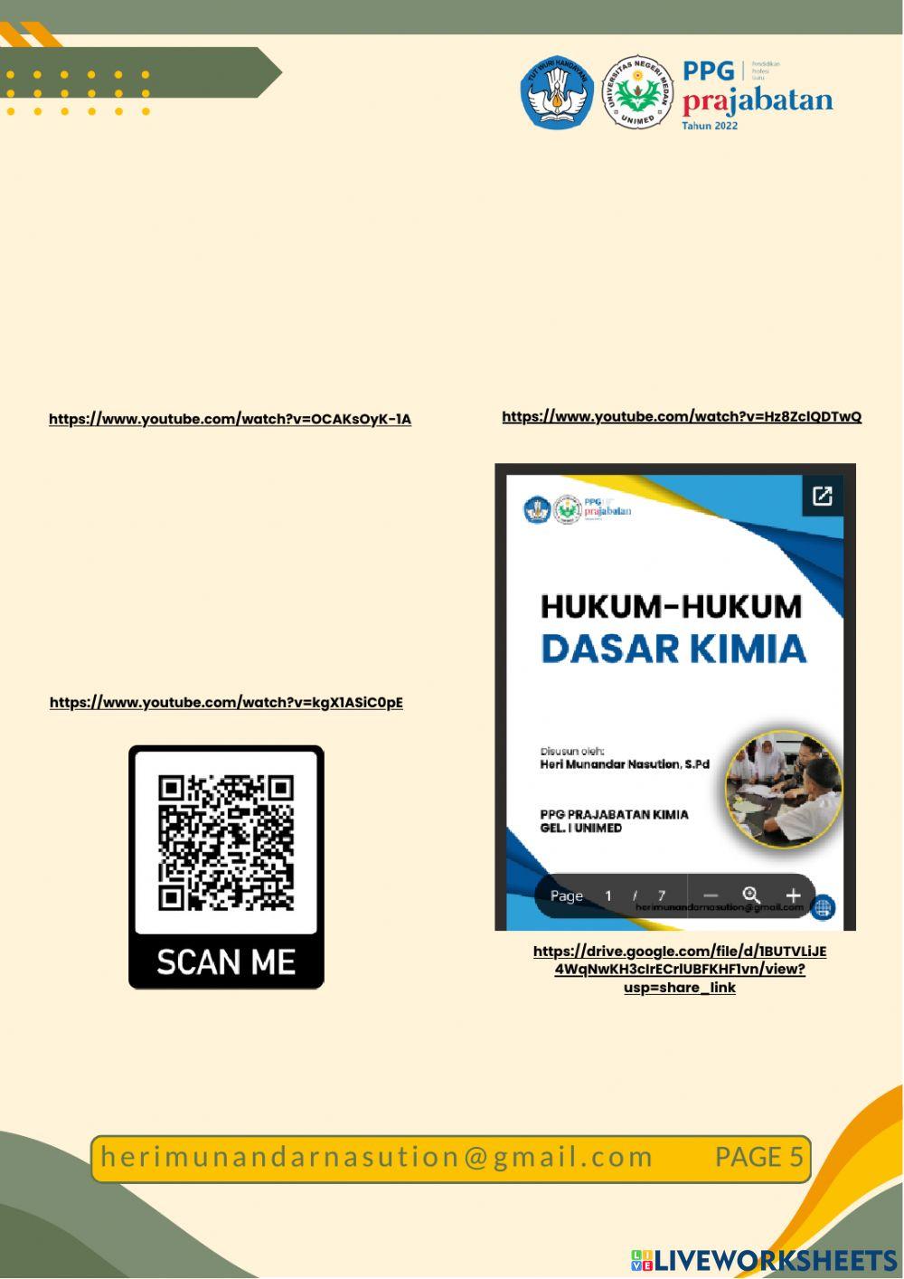 Hukum Hukum Dasar Kimia