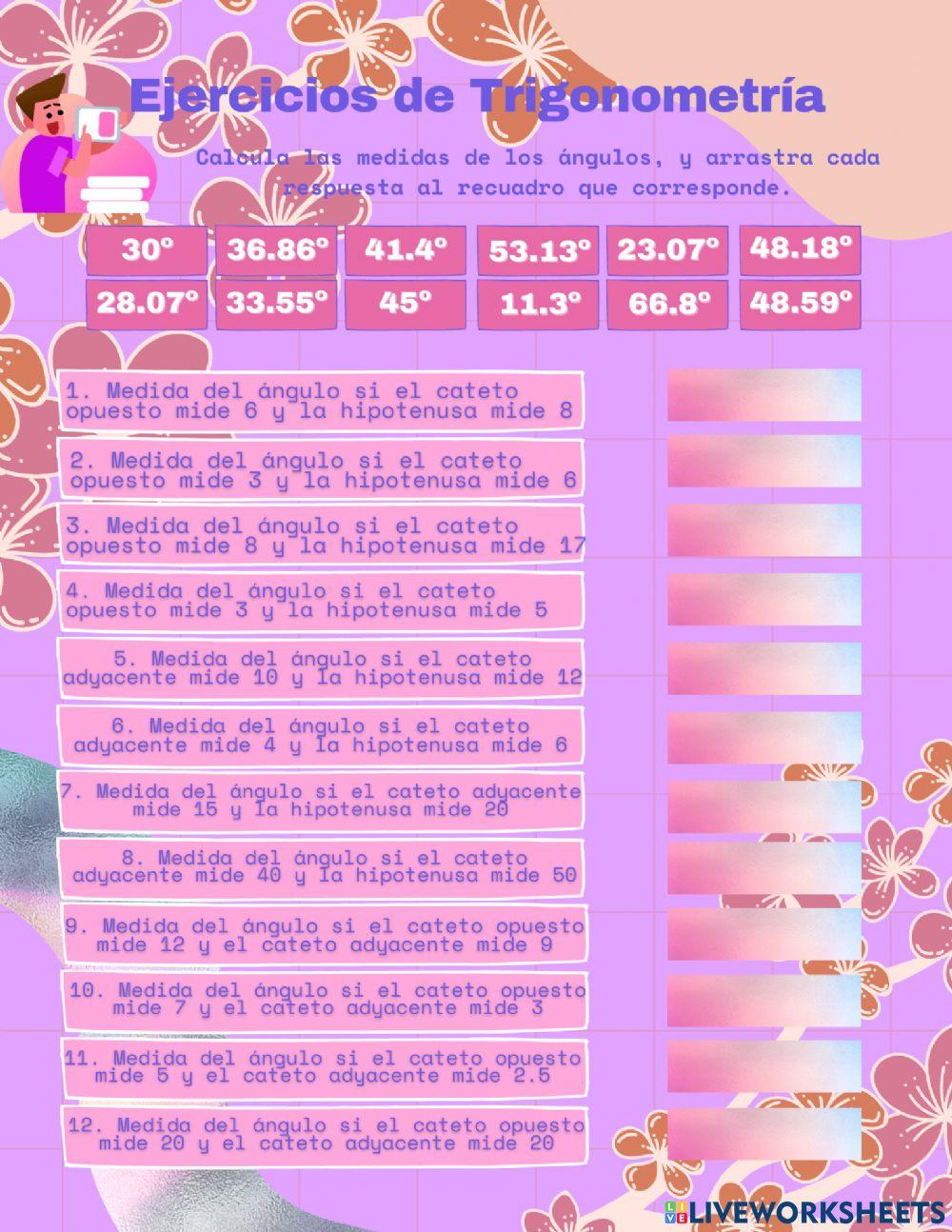 Ejercicios de trigonometria