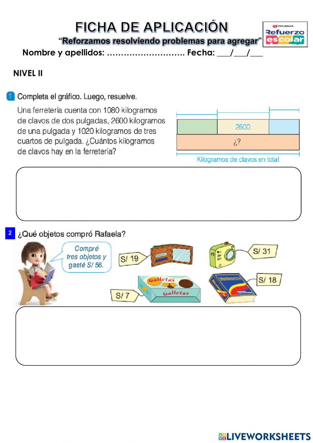 Problemas para agregar - Nivel II