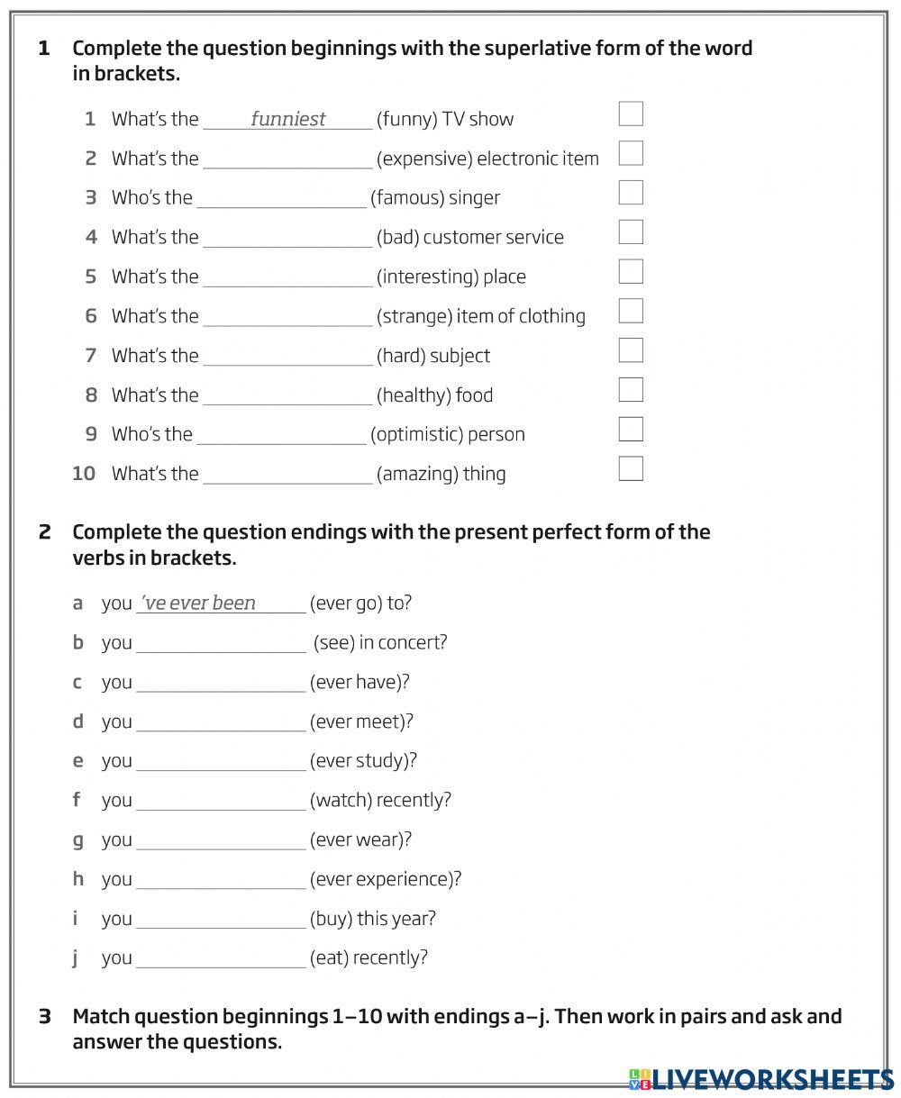 Roadmap B1 4B: Superlatives