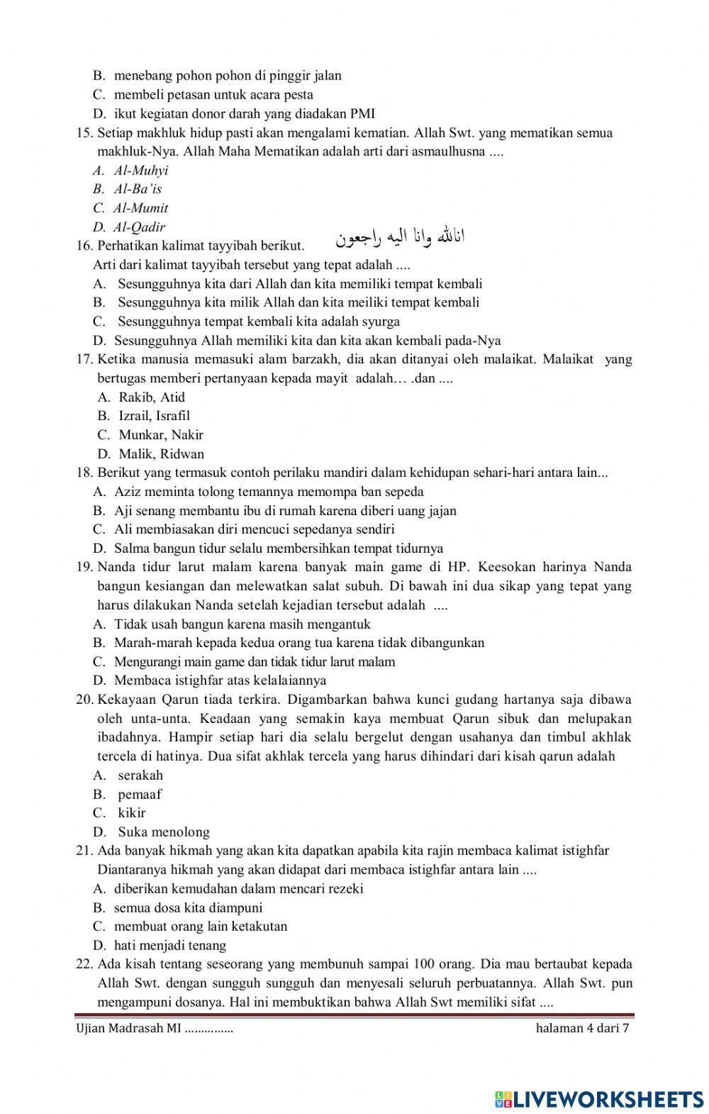 Am akidah akhlak 6  23