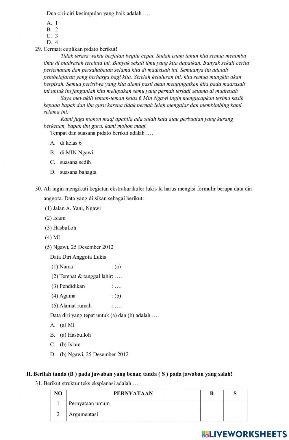 Am bahasa indonesia  6 2023