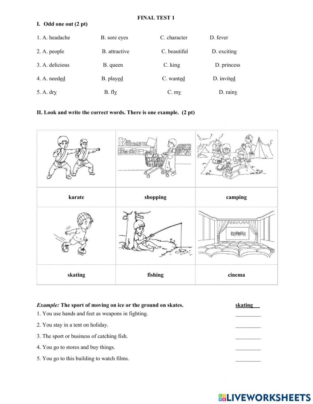 Ôn tập thi HK II - lớp 5