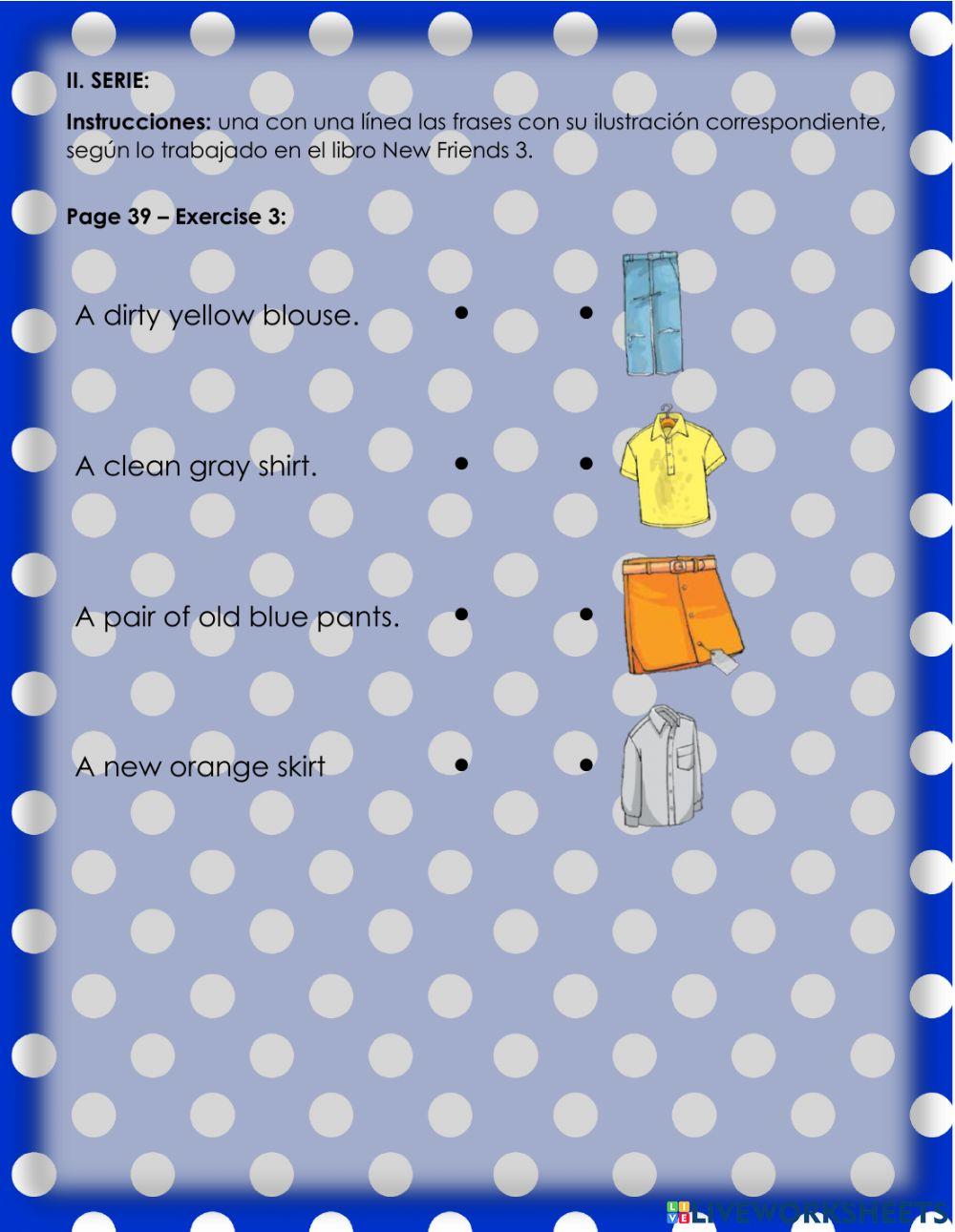 Choosing clothes 1. 3°-Ficha7-2023