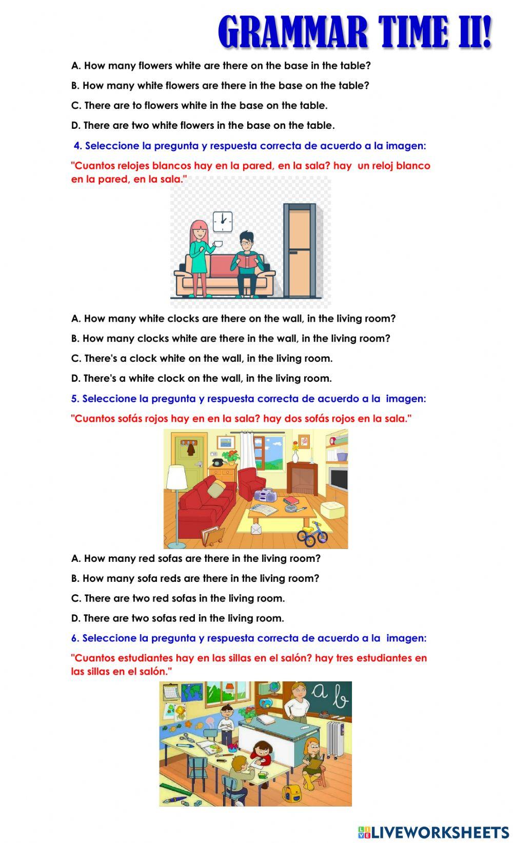 Lección 10 - Uso de How Many para preguntar cantidades contables