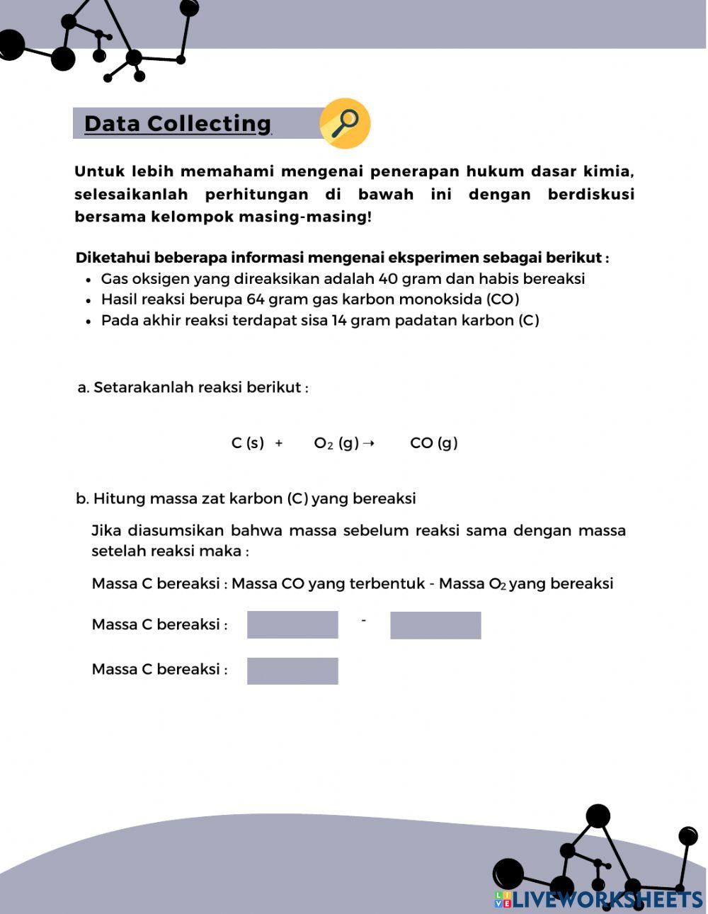 LKPD Penerapan Hukum Dasar Kimia