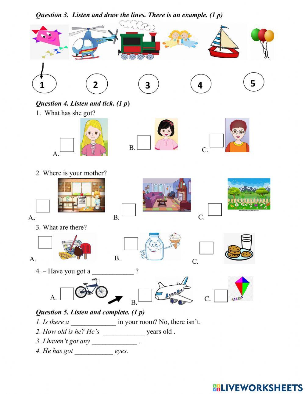 On thi cuoi nam tieng anh 3 phonics smart online exercise for live