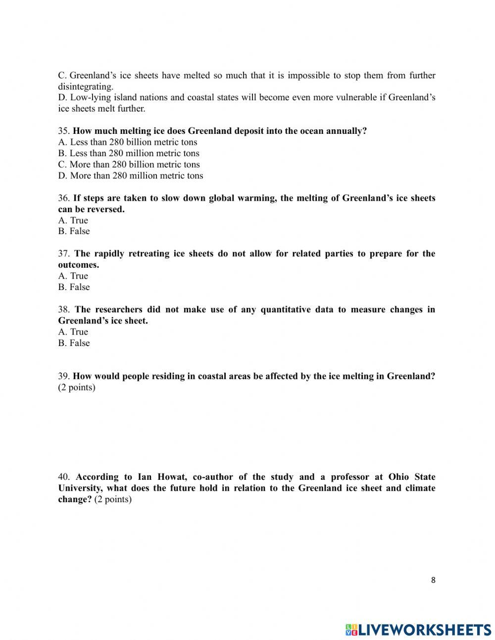 READING II Midterm Exam