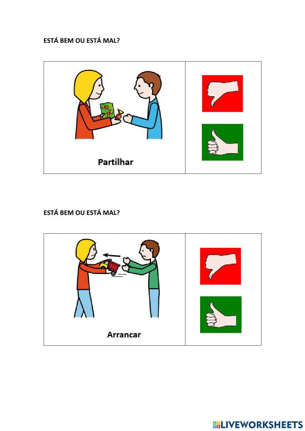 Comportamentos: Está bem ou está Mal?