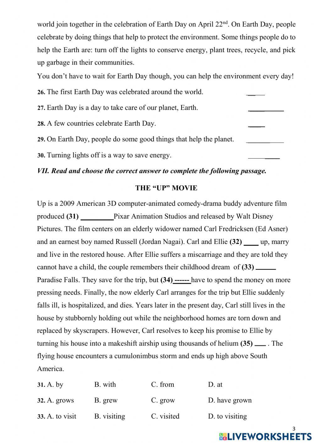 Đề thi hk2 tiếng anh 6 - đề 2