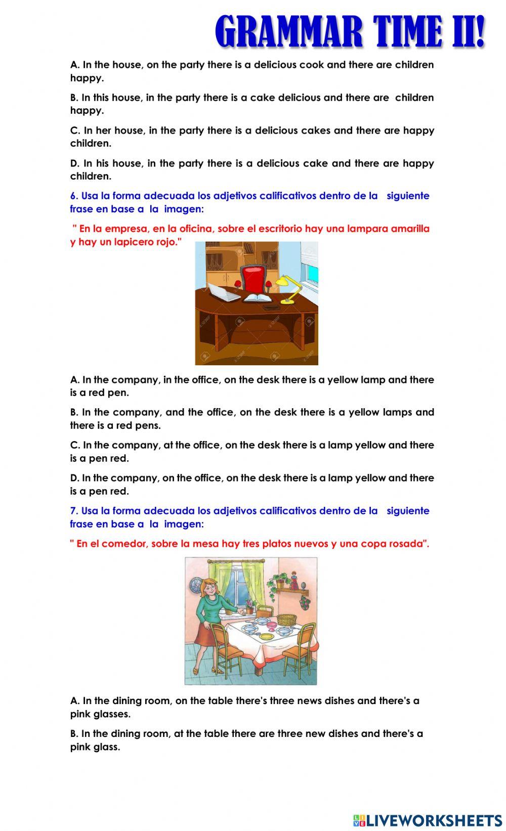 Lección 9 - Adjetivos calificativos - Dónde y cómo usarlos