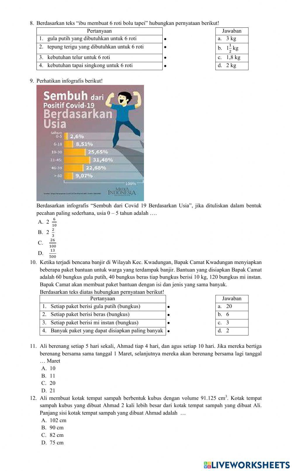 Assesment matematika 2023 BARU