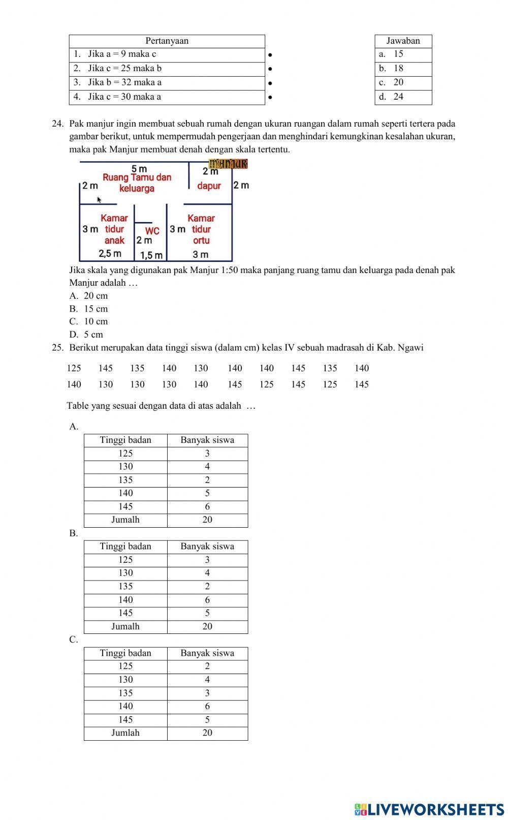 Assesment matematika 2023 BARU