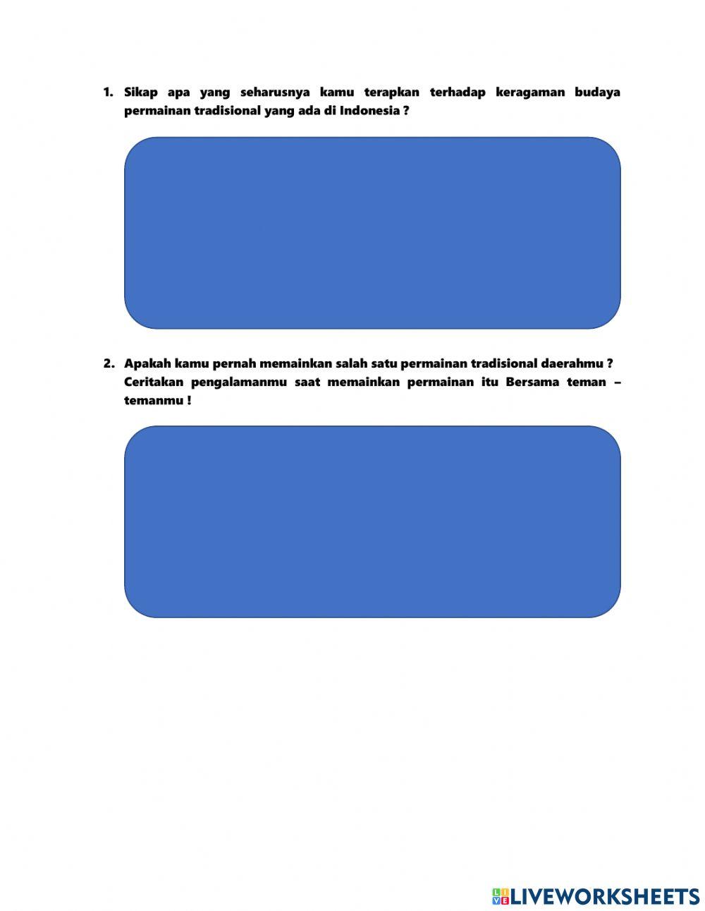 Keragaman Budaya Permainan Tradisional Indonesia