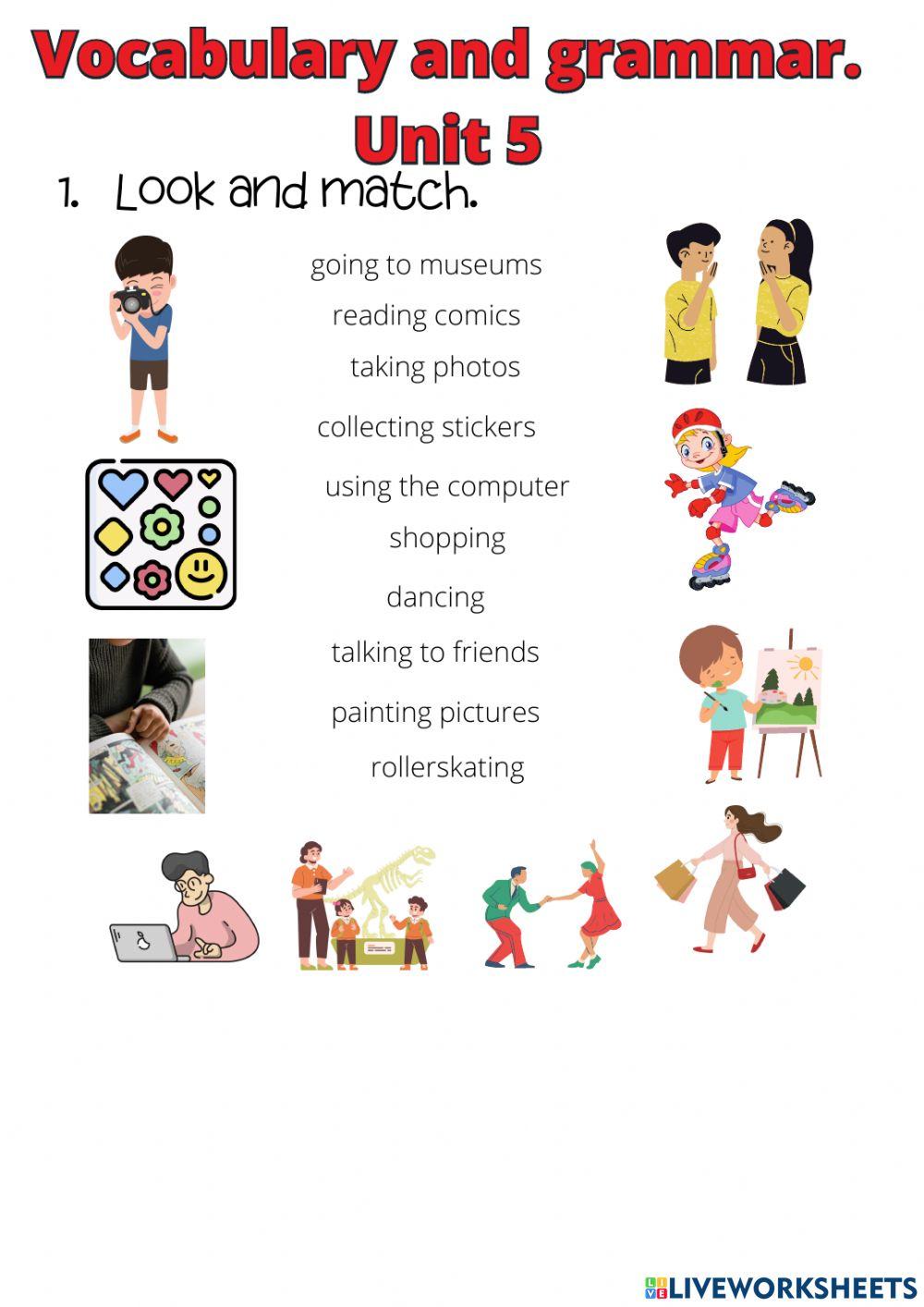 FICHA 2. Vocabulary and grammar FICHA 2. Vocabulary and grammar
