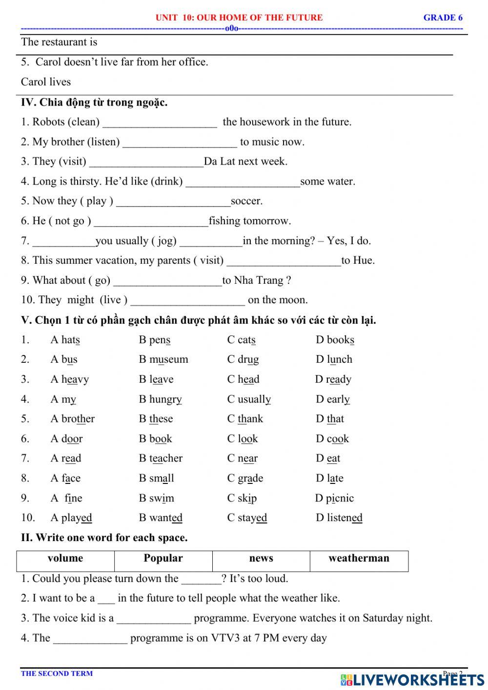 Practice test unit 10.2