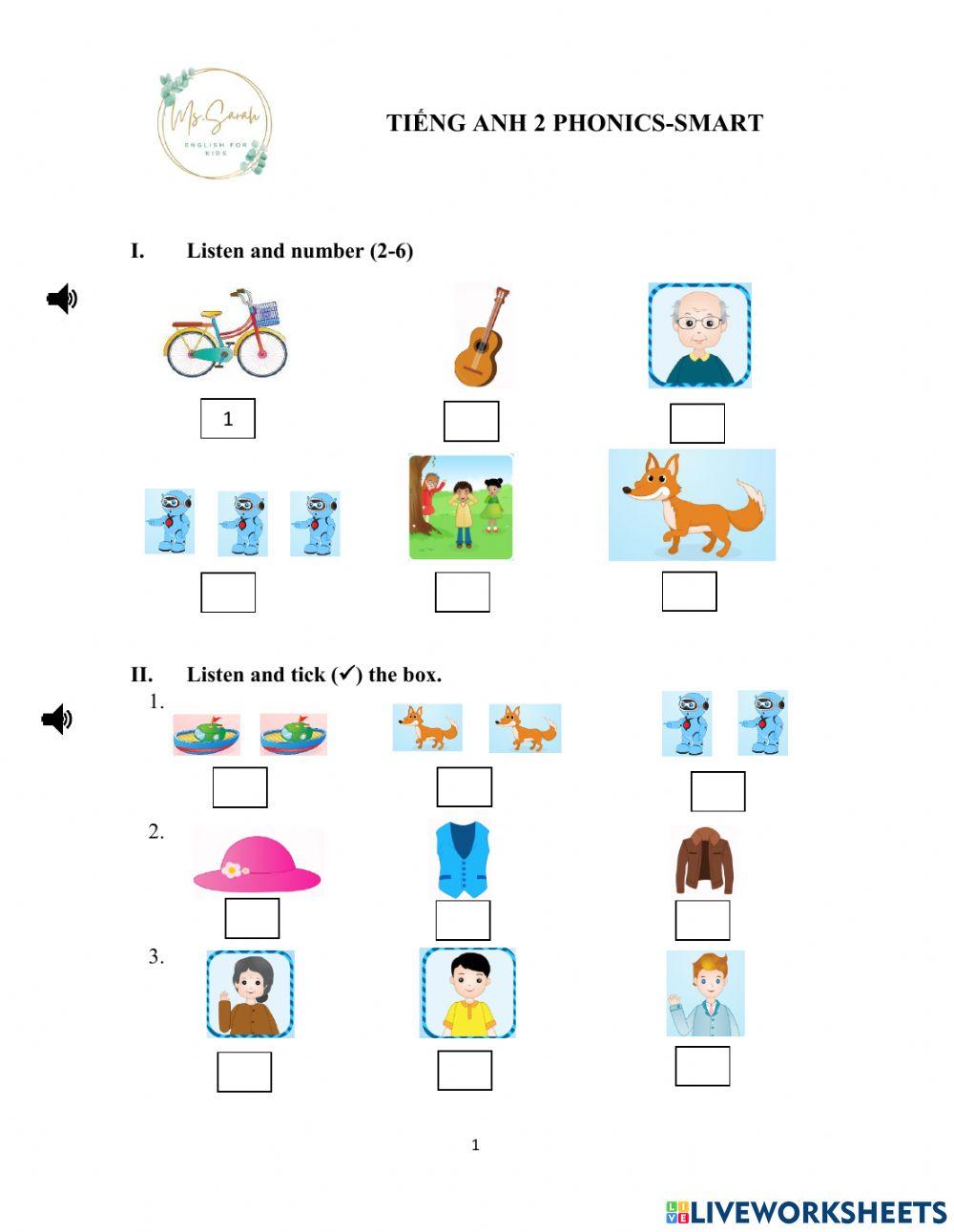 Phonics 2- Revision for Term II