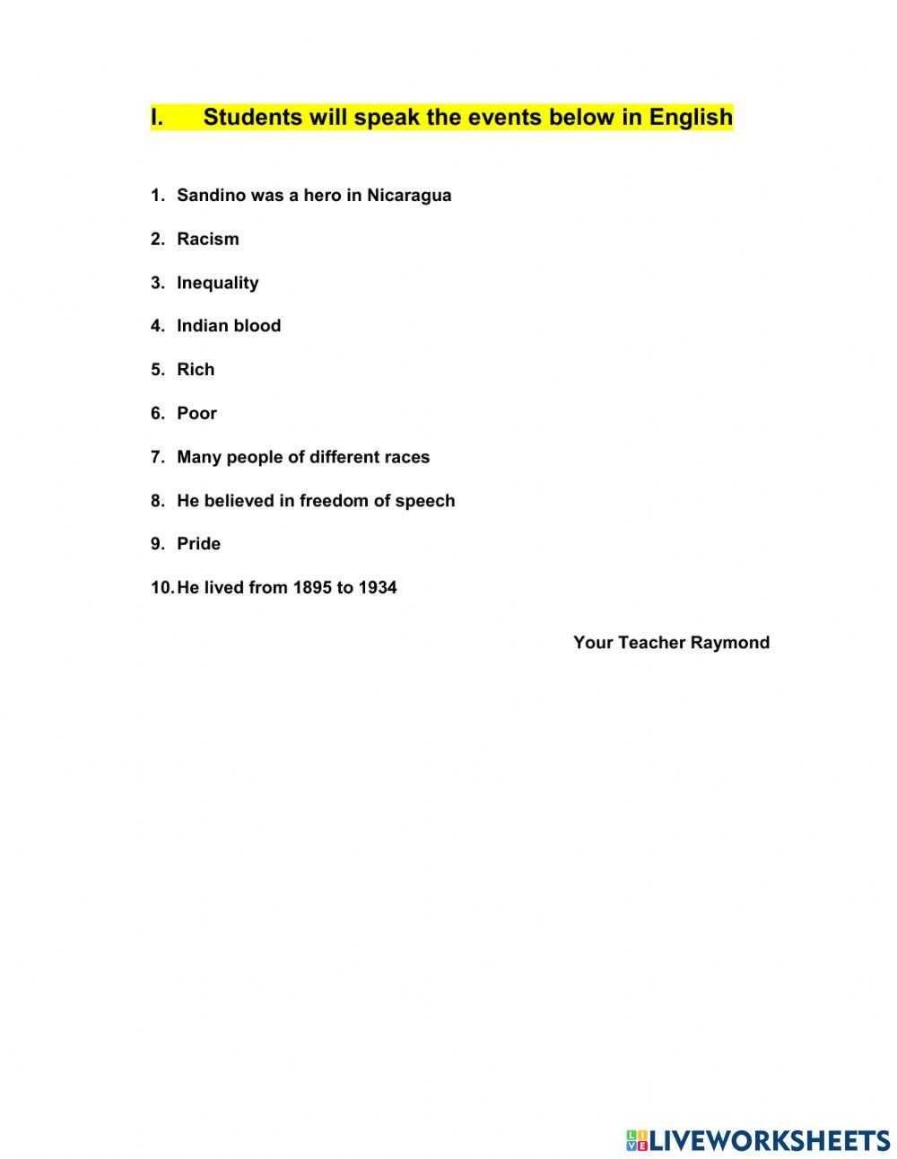 Oral presentation Freedom and Equality