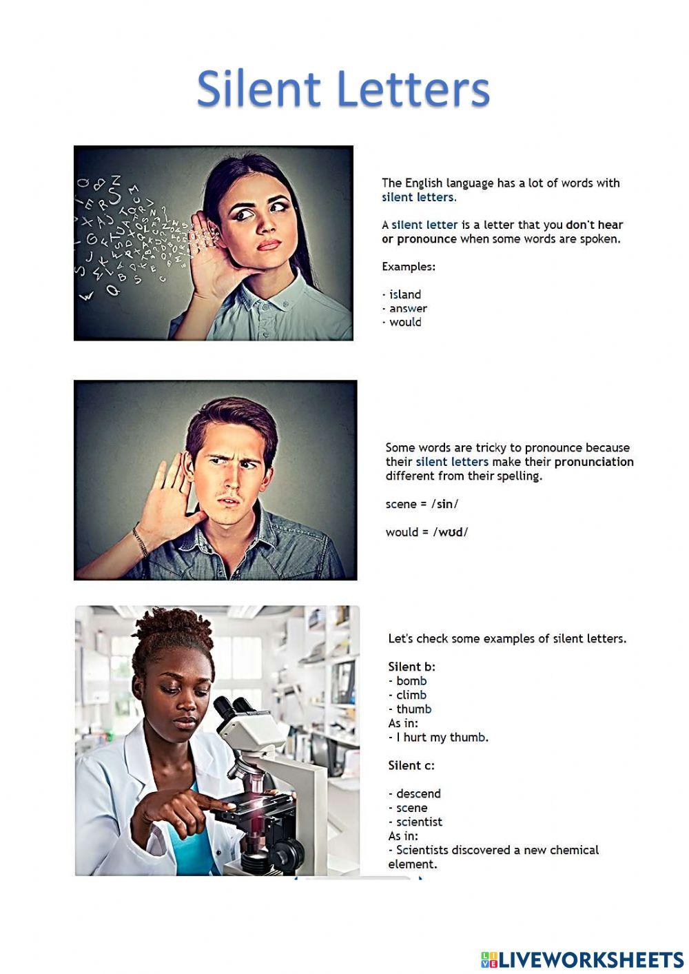 Let's hit the road 3a - Silent Letters