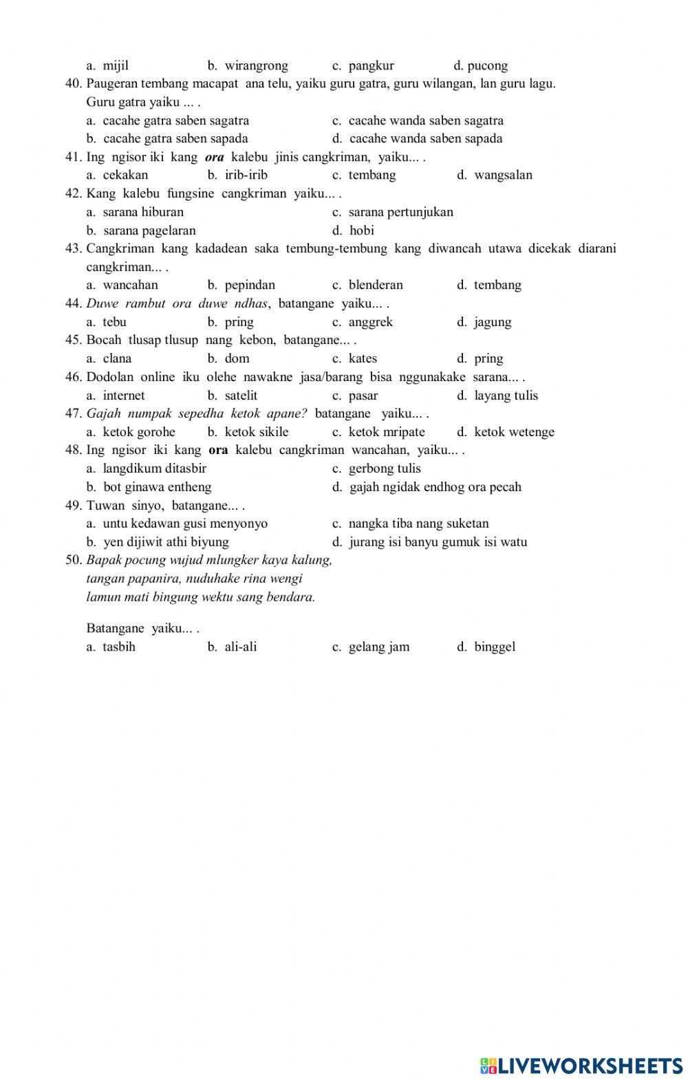 Assesmen Bahasa Jawa