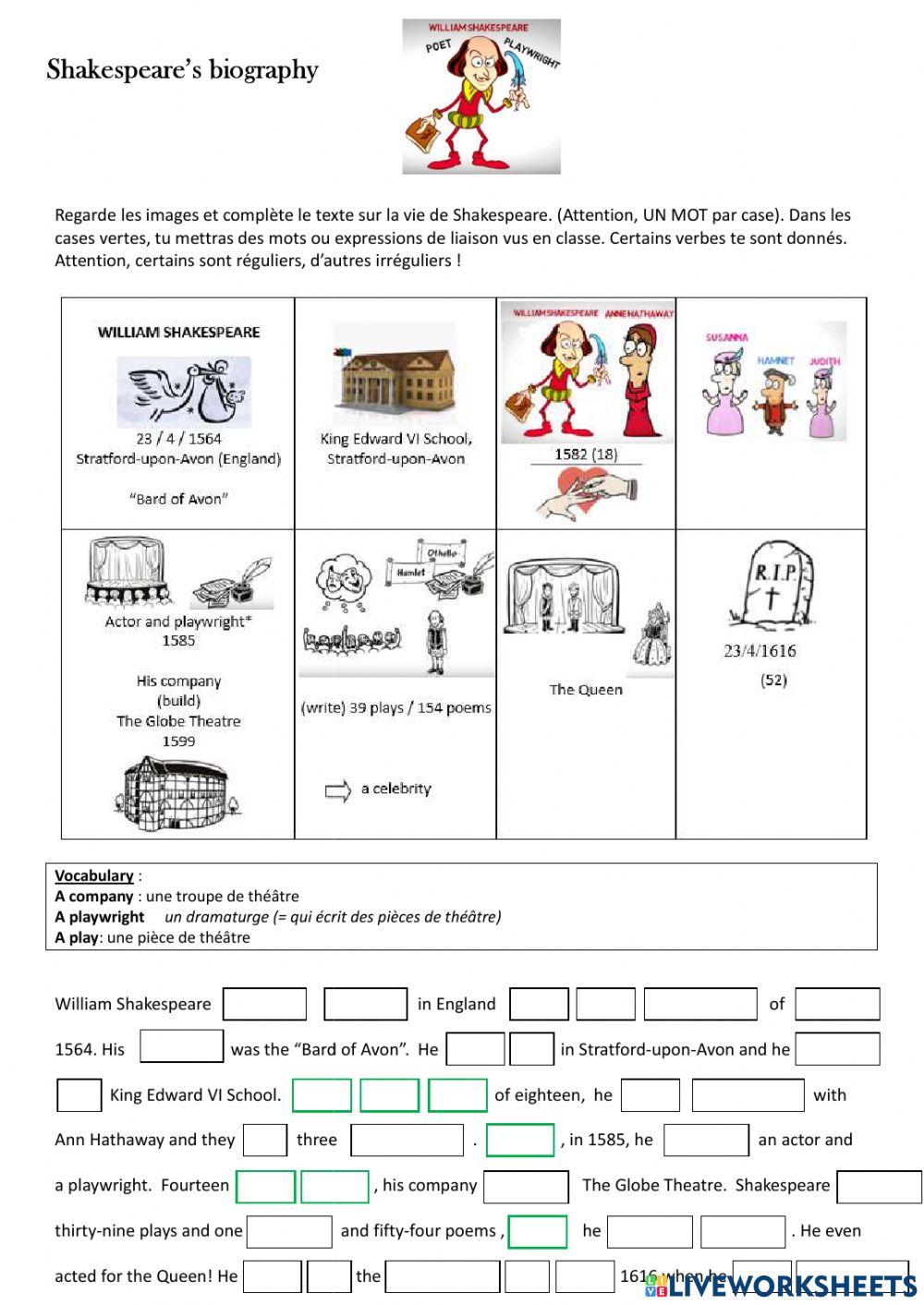 Shakespeare's Biography