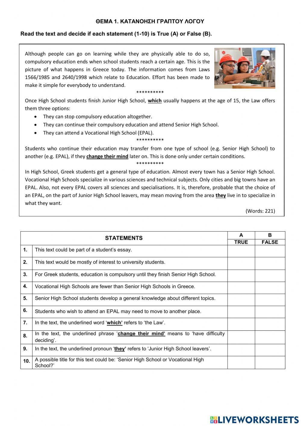 17416 UNIT 1:BACK TO SCHOOL