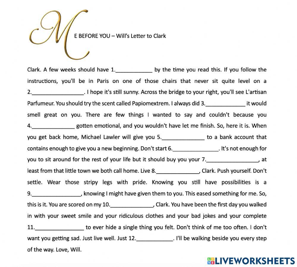 Listening - Will's Letter