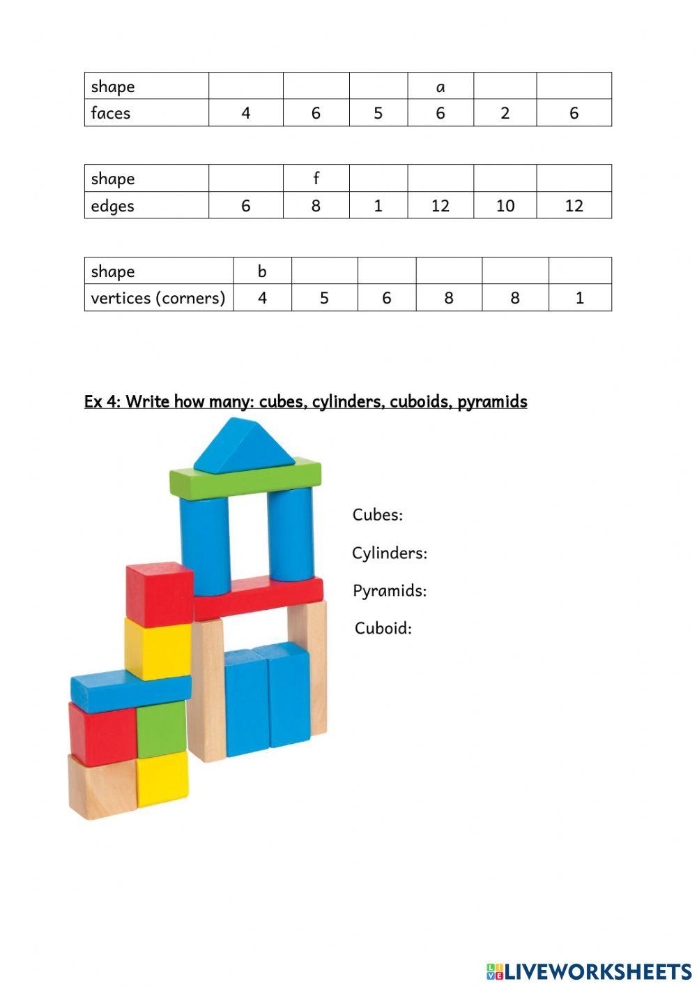 3D Shapes and their properties