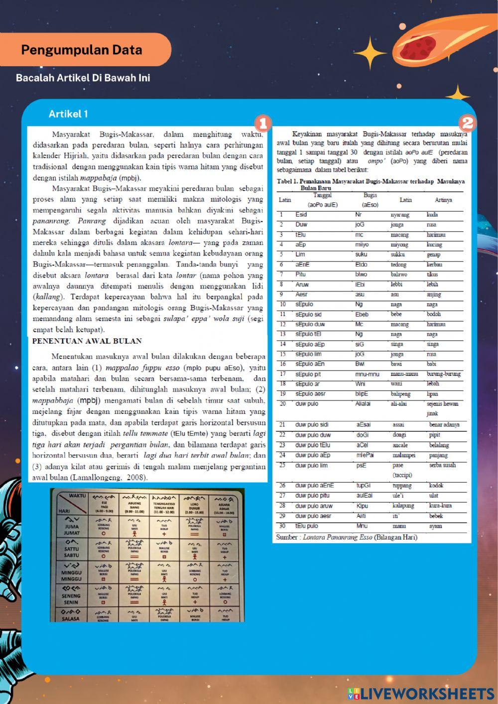 Bulan sebagai Satelit Bumi