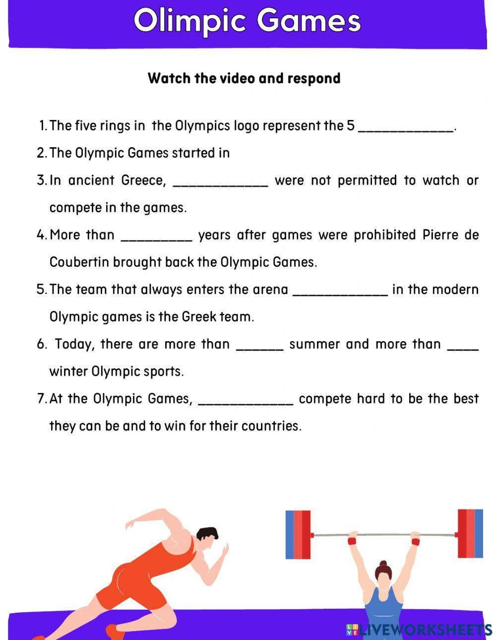 Olympics 2020 are still scheduled. Good News. Now for some trivia! Do you  think the five