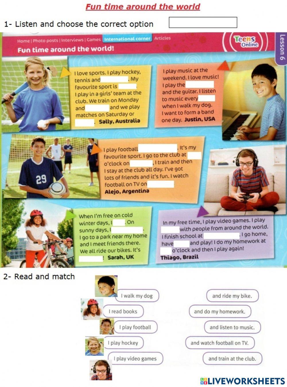 Fun time around the world