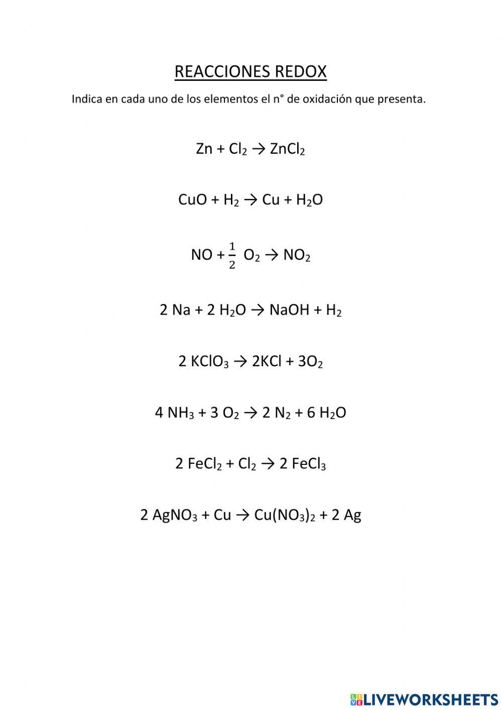 Números de oxidación